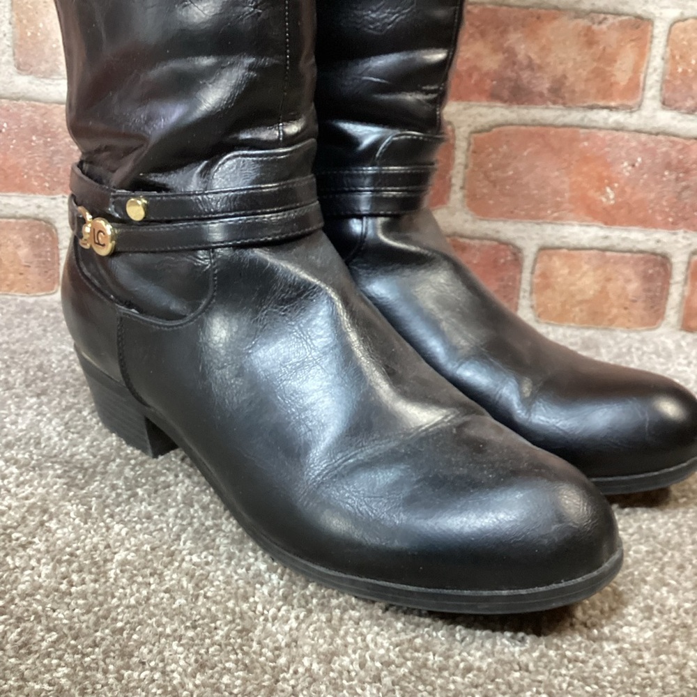 Liz Claiborne Townsend Womens knee High riding boots size 8.5 wide calf - Picture 3 of 7